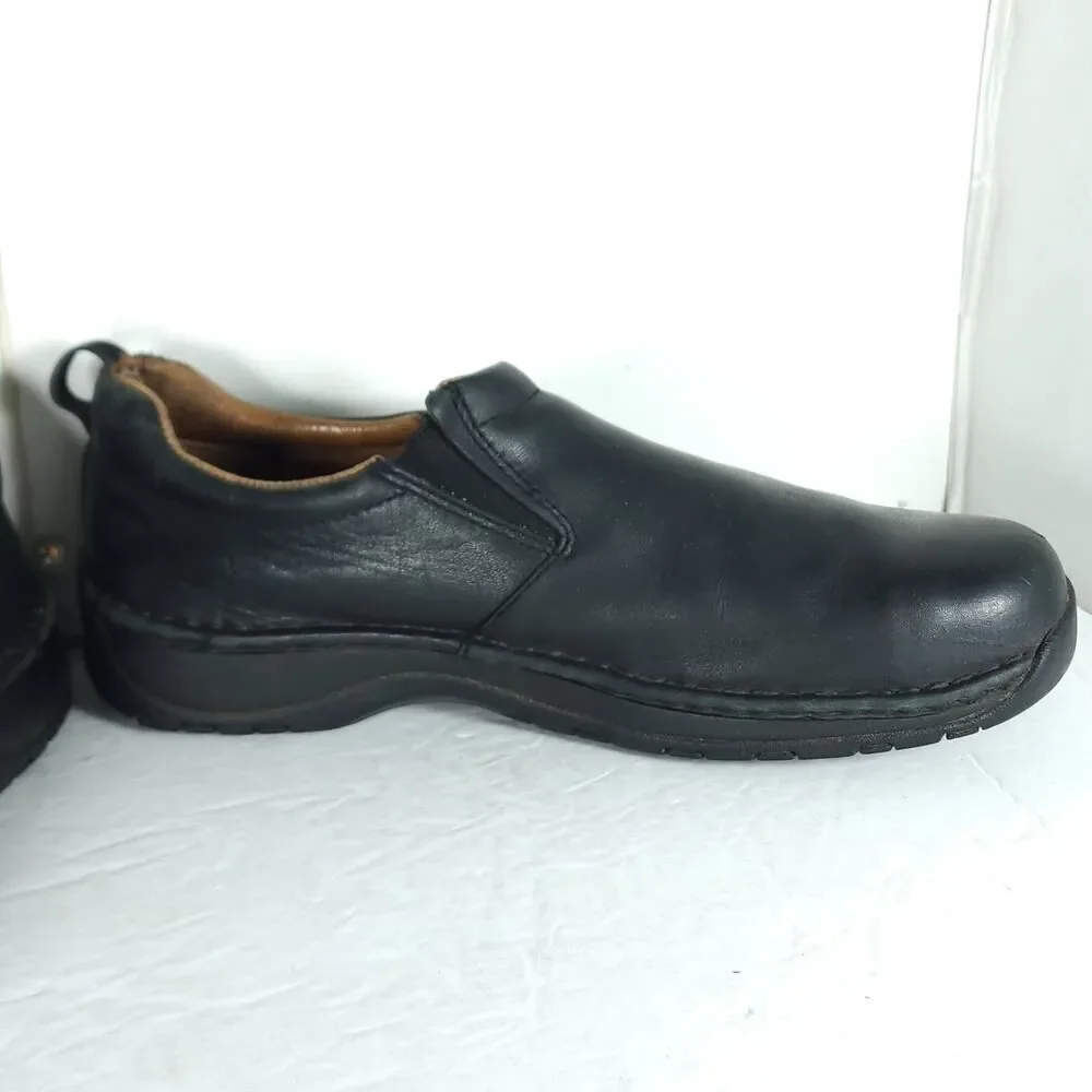 Red Wings Men's 6700 US10,5B Black Leather Steel Toe Slip-On Work Shoes